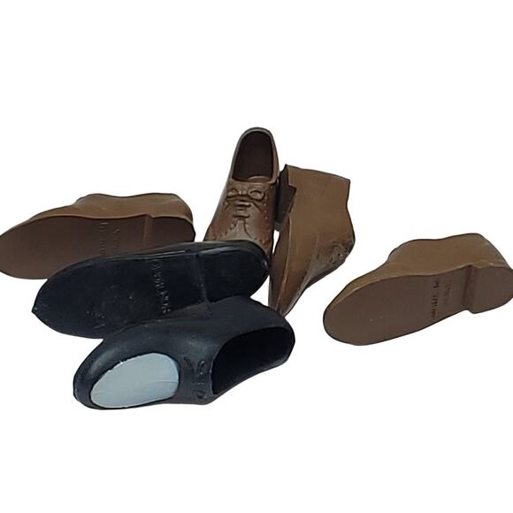 2 Pair of Mattel's Ken 1959 Vintage Brown Dress Shoes - Picture 9 of 9